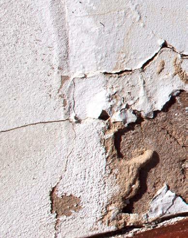 Rising damp Rising damp is extremely rare and is caused by water soaking up a wall by no more than 1m.