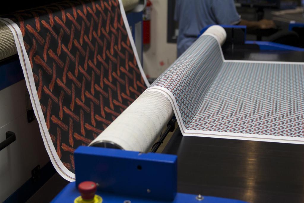 Waterless Printing Significant for textiles Minimal processing steps Environmental footprint