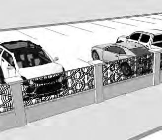 guideline SURFACE PARKING SCREENING OPTIONS Options include: LANDSCAPING SITE WALL Figure 3-31 Minimize the