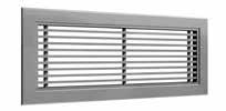 Product overview aluminium grilles Deflection grilles AD Air supply grilles single or double deflection with individually adjustable blades.