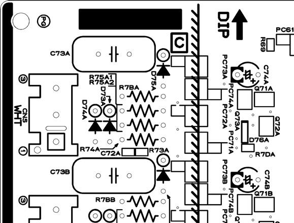 8-7. TEST POINT DIAGRAM Outdoor controller circuit board PUHZ-SHW230YKA SW7 Demand