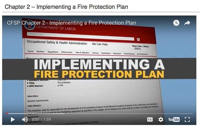 Construction Fire Safety Practices 7 Short Videos, Discuss: Generating & Enforcing a Fire Protection Plan