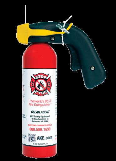 MINI STOP-FYRE (MM) $300 SPECIFICATIONS The Mini has been designed specifically for small engine applications where other extinguishers are simply too large and cumbersome; such as ATVs, snowmobiles,