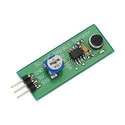 Sensor Selection - Sound Sound Impact Sensor Single bit output No A/D needed Potentiometer for easy adjustment of range of