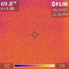 This is in distinct contrast to the thermal images of the other floors in the house.