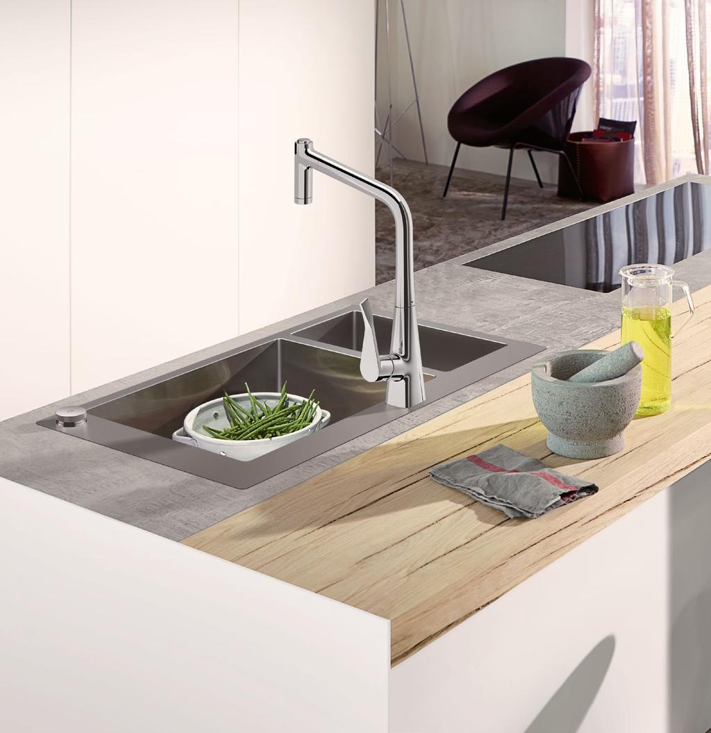 hansgrohe Sink combos and sinks 17 Sinks Sinks for the heart and the head In the first instance, a sink has to be functional and durable.