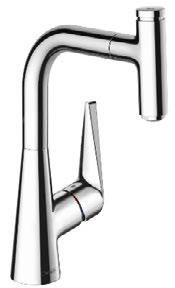 4 208 hansgrohe Series 51 Select 75 Series 51 Select M5115-H300 Select single lever kitchen mixer 300 with pull-out spout ca.