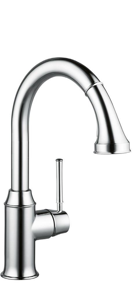 80 hansgrohe Kitchen mixers Series 53 The elegant classic for the kitchen Longer, swivelling spout for tremendous freedom of