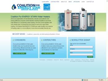entities To inform contractors and consumers on high efficiency water heaters To highlight the benefits of ENERGY