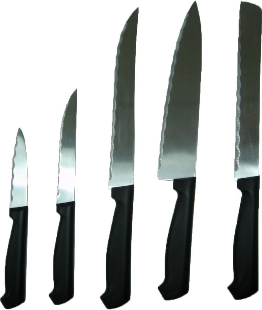 Serrated edge knives Product Code: 7524001 Paring Knife 8.5cm 7524002 Utility Knife 12cm 7524003 Carving Knife 20.5cm 7524004 Bread Knife 20.