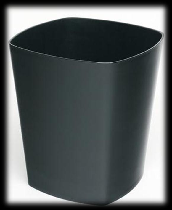 12L Fire Resistant Bin Product Code: 7679401 12 Litre capacity Ideal for small areas High gloss square waste bin with