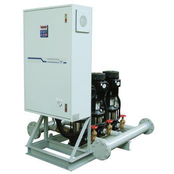 - Variable speed system - Constant pressure - Compact system enable smaller pump rooms and space for system installation - Less maintenance on
