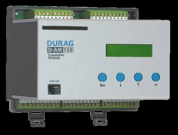 D-AM 150 Display module Extension module for the D-GF 150 automatic firing device with functions ranging from first out annunciator to plain text display up to fieldbus communication D-AM 150 Plain