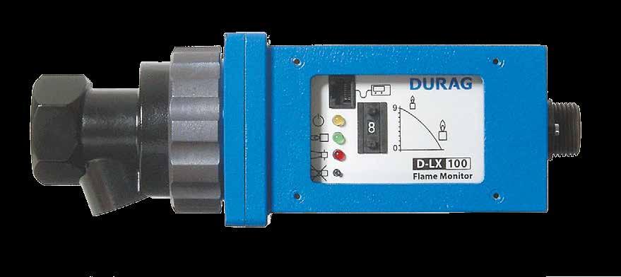 D-LX 100 Compact flame monitor Self-monitoring and fail-safe compact flame monitor for the monitoring of gas, oil and coal flames with integrated UV, VIS or IR flame sensor, primarily in single