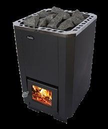 The efficient combustion is based on the skilled use of insulating and heat-retaining materials, optimisation of the sauna stones container, and above all our efficient double combustion technology.