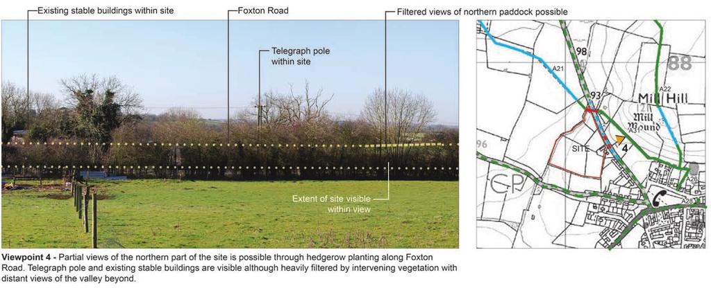 influence on the development layout and through a landscape strategy for the site.