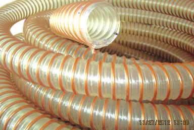 Polyurethane Hose Extra Heavy Duty Polyurethane Hose Super Heavy Duty PVC Steel Wire Hose Food Grade Silicon Hose Double Layer Hose wall made of ether grade and abrasion resistant polyurethane (wall