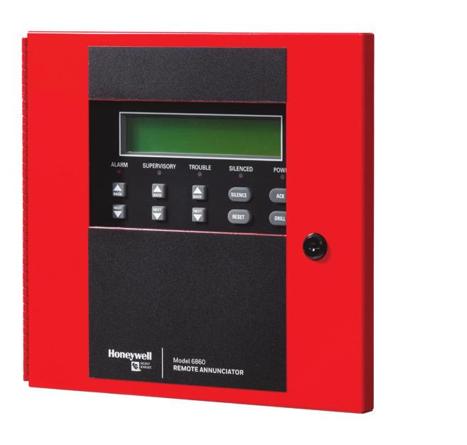 6860 Large 160-character LCD display (4 lines, 40 characters per line) Four programmable function keys free-up time spent at the panel executing routine tasks Lock and key for secure access Surface