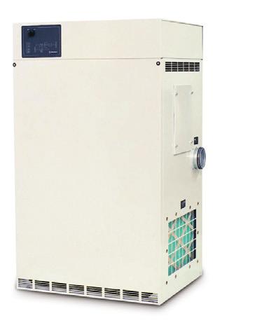 TCS420 Dehumidifier High dehumidification capacity down to -20 C Requires minimal floor area Dehumidifies to low dew-point Easy to install