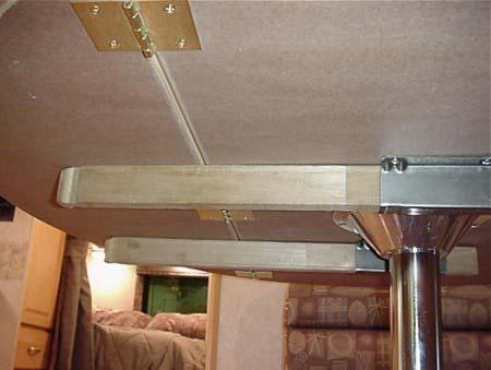 DINETTE CONVERSION If Equipped (Typical view your coach may be featured with two dinette tables and pedestal legs,