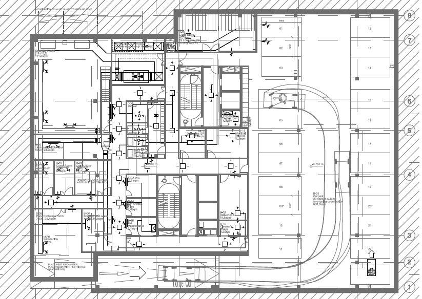 3.3 South Block Basement BOH [D1] The Basement Back of House (BOH) areas shall be provided with mechanical ventilation in accordance with Part F of Building Regulations.