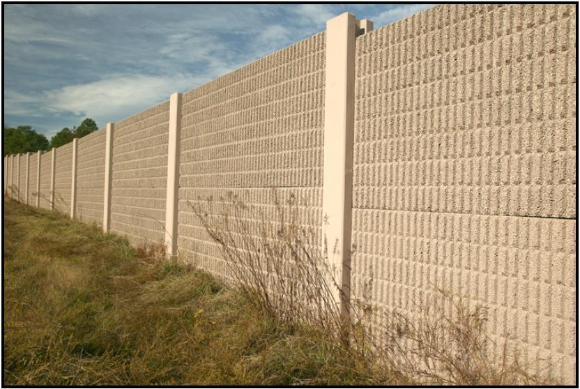 Noise Barriers Reasonable Cost-effectiveness Maximum 1,600 sq ft of noise barrier or less per benefited residence Design goal 7 decibels of noise reduction at 1 impacted receptor