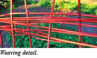 Tools you ll need: Hammer, knife, ladder, shovel. Lie four of the bamboo poles on the ground and tie them together in a bundle at one end using the twine.