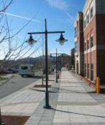 Light pedestrian areas with appropriately scaled poles. 5.