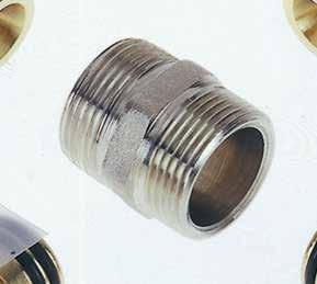 G7) SCREW FITTINGS FOR MULTILAYER PIPING Art. 500 Double straight fitting.