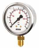 282 Membrane gauge for gas with ¼ radial connection. Ø 63. ATM.