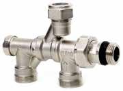 A8) FOUR-WAY VALVES WITH THERMOSTATIC OPTION FOR SINGLE PIPE AND DOUBLE PIPE SYSTEMS Adaptors and accessories from page 26 - Connections on page 8 Art. 875 - Art.