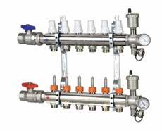 C3) FIXED POINT REGULATION MANIFOLDS FOR UNDERFLOOR HEATING SYSTEMS LOW AND HIGH TEMPERATURE - WITH BUILT-IN MIXING GROUP Art. K025 - Art.