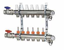 C3) FIXED POINT REGULATION MANIFOLDS FOR UNDERFLOOR HEATING SYSTEMS LOW AND HIGH TEMPERATURE - WITH BUILT-IN MIXING GROUP Art.