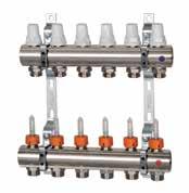 C3) FIXED POINT REGULATION MANIFOLDS FOR UNDERFLOOR HEATING SYSTEMS LOW AND HIGH TEMPERATURE - WITH BUILT-IN MIXING GROUP Art. K013 - Art.