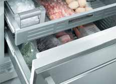 The RB 491 bottom freezer All advantages of the new modular column refrigeration series in one large appliance: 36 inches wide.
