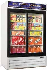 MBGRP-SL SERIES Bottom Mounted Slide Glass Door Refrigerator Merchandisers With Lighted Sign FUSION PLUS MERCHANDISERS DIMENSIONS (in.) CAP. CU. FT.