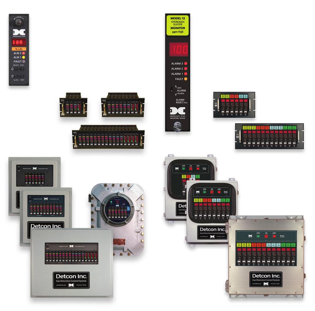 Single Sensor Control Card Systems Model 10 Series - 2 Alarm Level 4 to 16 Channel Packaging Programmable Relays (2 Alarms + Fault) NEMA 1, 4X, and 7 Modular Plug-in Design Compatible with PLC s,
