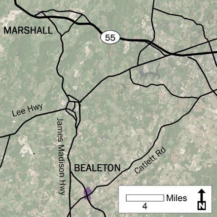 The service district plans for Bealeton and Marshall provide specific guidance in the employment of traditional town design standards applicable to the designated UDAs.