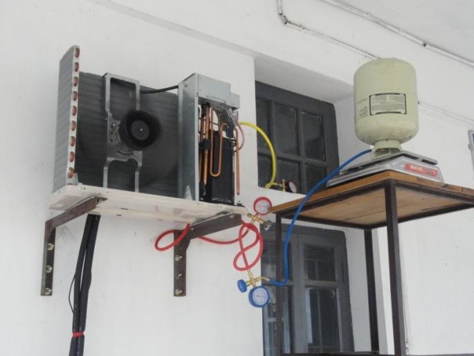 charging and recovery of refrigerant into/from the air conditioner are discussed here. The apparatuses used in the experiments are listed in table 4.