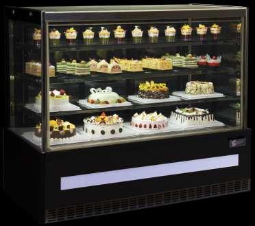 Key Specification Pastry Showcase DGU glass for best insulation & better visibility. Imported front DGU glass. Stainless steel interior.