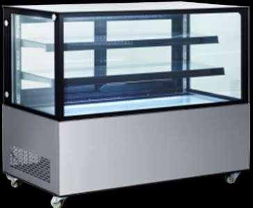 Key Specification Pastry Cabinet Refrigerant: R134a/R290a Brilliant LED illumination under each shelves Digital temperature controller and display Double Glazing class Ventilated Cooling System