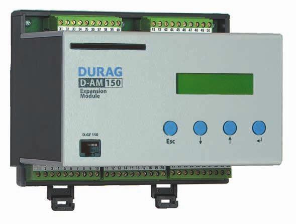 D-AM 150 Display module Extension module for the D-GF 150 automatic firing device with functions ranging from first out annunciator to plain text display up to fieldbus communication D-AM 150 Plain