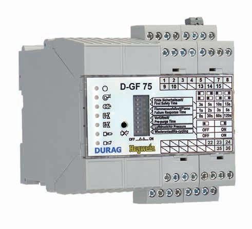 D-GF 75 Burner control Self-monitoring and fail-safe burner control for the control of gas and oil burners as well as combined gas/oil burners of any capacity D-GF 75-10 Controlling and monitoring of