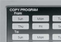 You can program each day differently, or every day the same or the weekdays or weekends the same.