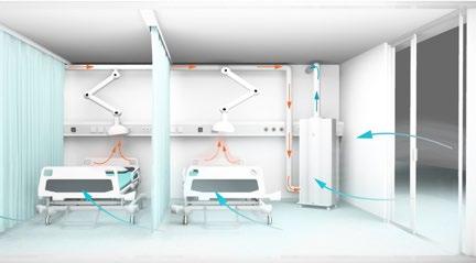 Genano can simultaneously create negative air pressure in the room, preventing airborne decontamination from entering other premises. How it Works Every patient has their individual local exhaust.