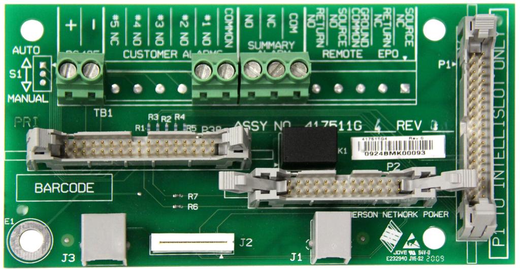 Major Components 3.7 PM4 Adapter Board The PM4 Adapter Board (PAB) is provided with each Liebert LDMF.