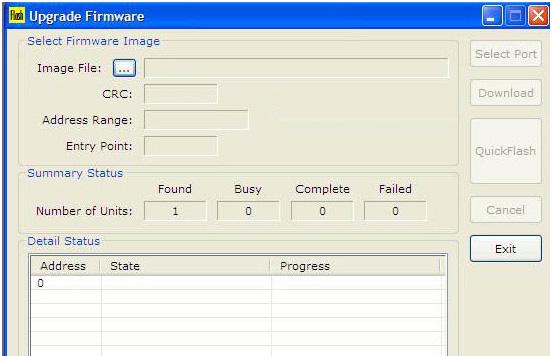 example below): In the Summary Status box, the Number of Units should be 1 in the Found box.