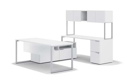 3 FIND YOUR FAVORITE PRIVATE OFFICE / CONTEMPORARY / USHAPED DESKS Simple UShaped Desk Set Includes: Privacy Panel and Overhead Cabinets STORAGE DESK SPACE HEIGHTADJUSTABLE 100 140225