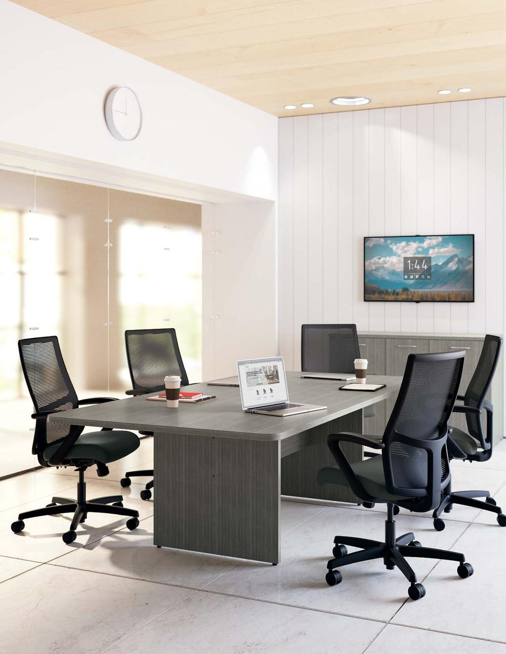 MEETING ROOM From casual team training sessions to allcompany conferences, outfit any boardroom with furniture solutions