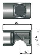 Model 2970307 TM-AP-CX Air purge collar, aluminum (anodized) 2970321 TM-FB-CX